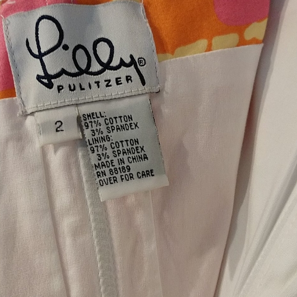 Lilly Pulitzer  Strapless Dress Size 2 - Picture 5 of 7